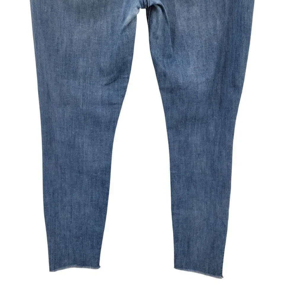 Mother The Stunner Ankle Fray Graffiti Girl Jeans 29 Medium Wash - Picture 13 of 14